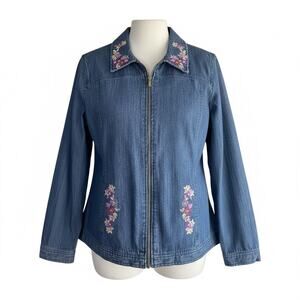 90s VTG City Blues by Koret embroidered denim jacket